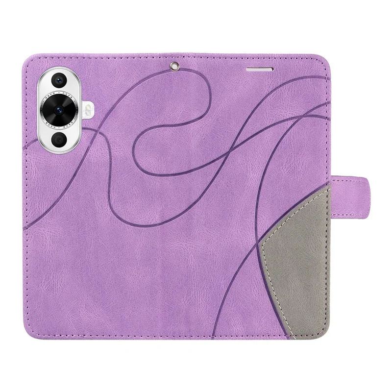 KT Leather Series-1 für Huawei nova 12s 4G / nova 11 / nova 12 Lite 4G Hülle Doppelfarbiges Leder Handyhülle - Hellviolett