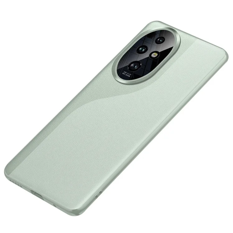 For Honor 200 Pro 5G Case Slim PU Leather Phone Back Cover (2nd Gen) - Cyan