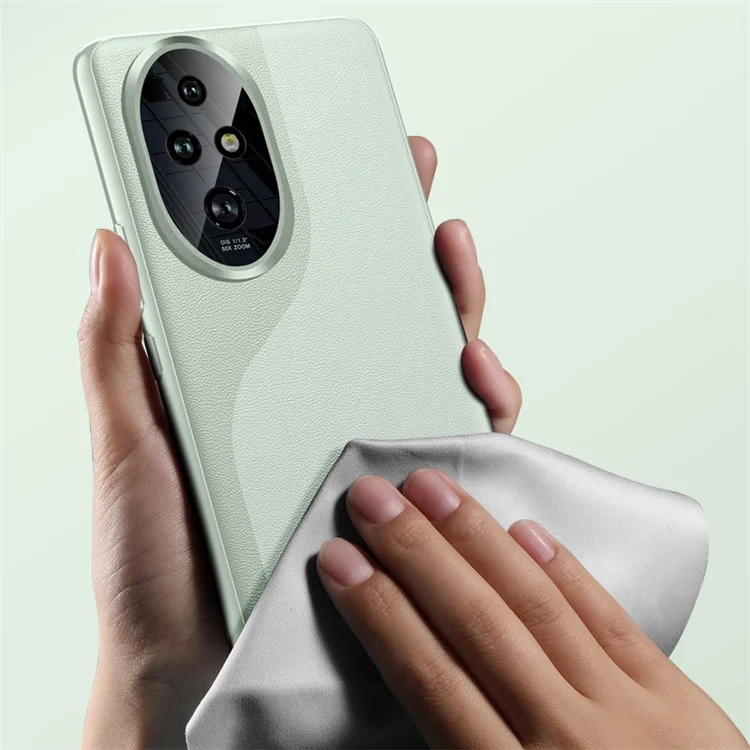 For Honor 200 Pro 5G Case Slim PU Leather Phone Back Cover (2nd Gen) - Cyan