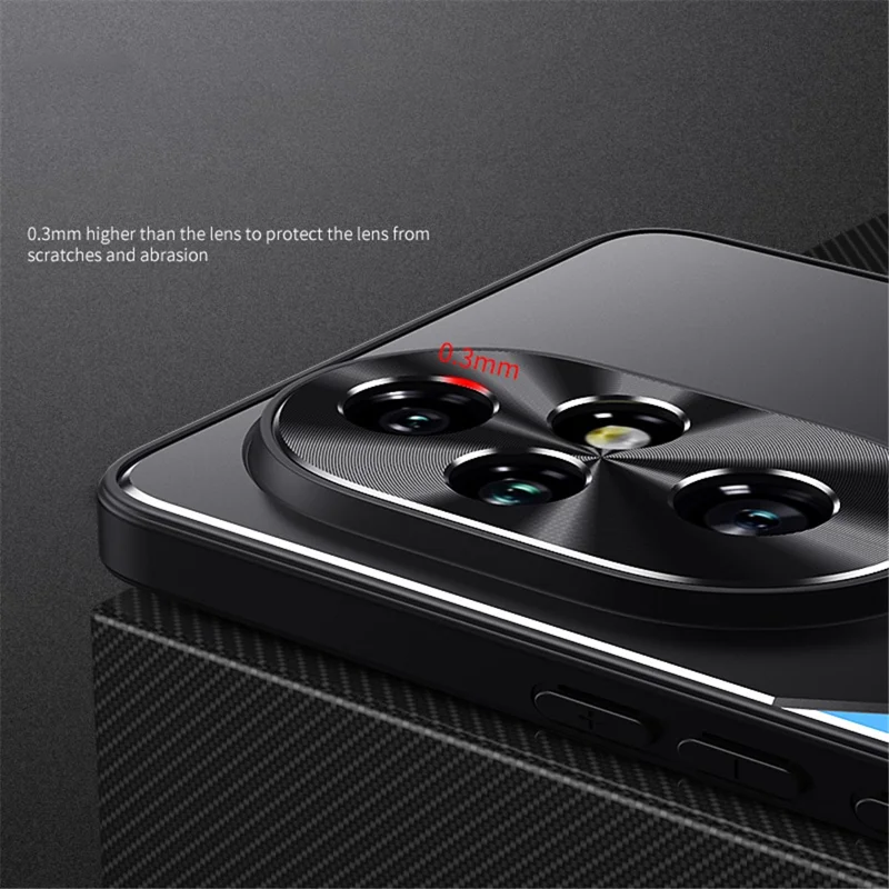 For Honor 200 5G Case Aluminium Alloy+TPU Shockproof Protective Phone Cover - Blue