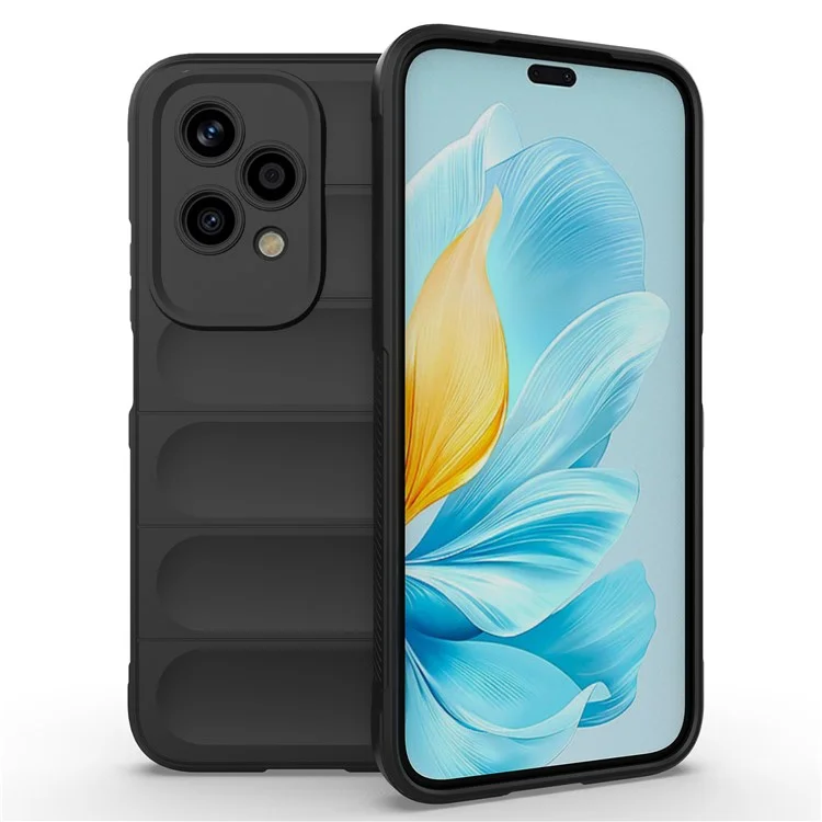 Для Honor 200 Lite Case TPU Rugged Shockproof Phone Cover - Black