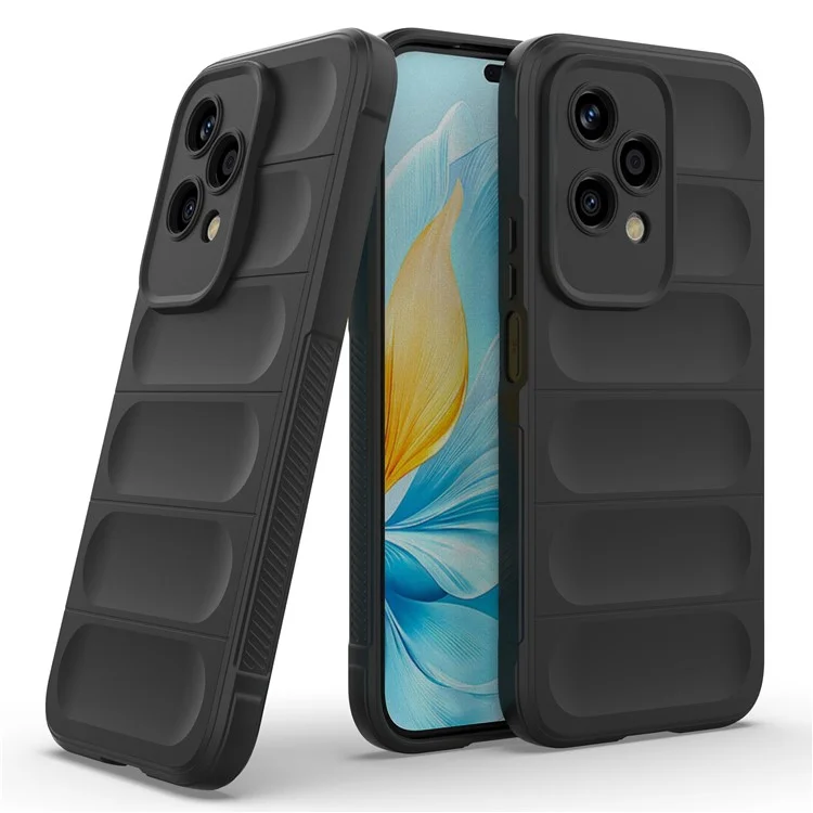 Для Honor 200 Lite Case TPU Rugged Shockproof Phone Cover - Black