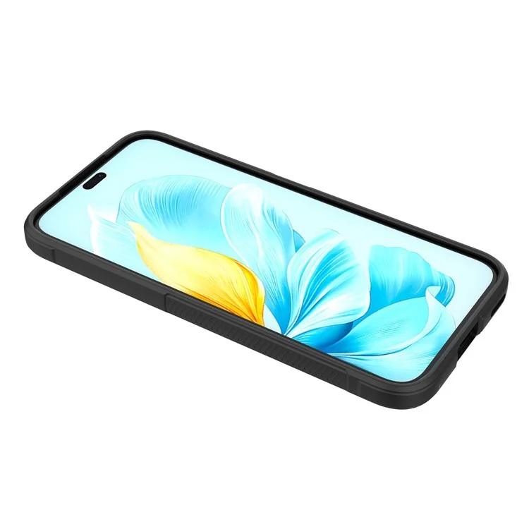 Для Honor 200 Lite Case TPU Rugged Shockproof Phone Cover - Black