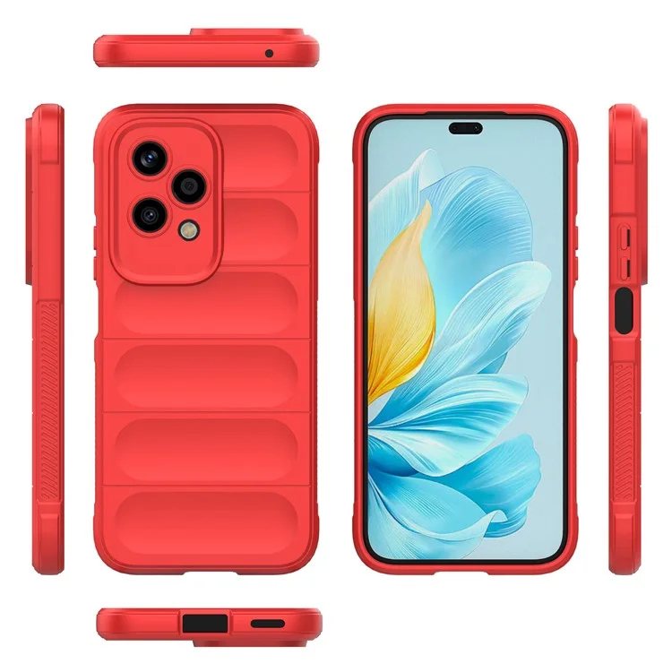 For Honor 200 Lite Case TPU Rugged Shockproof Phone Cover - Red