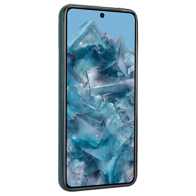 Чехол для Google Pixel 8 Pro, противоударный, с подставкой, из кожи и ТПУ, зеленый