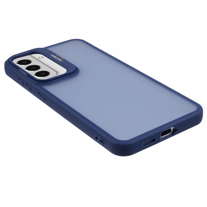 NKS Series For Samsung Galaxy S22+ 5G Case with Lens Frame Kickstand TPU+PC Phone Cover - Sapphire