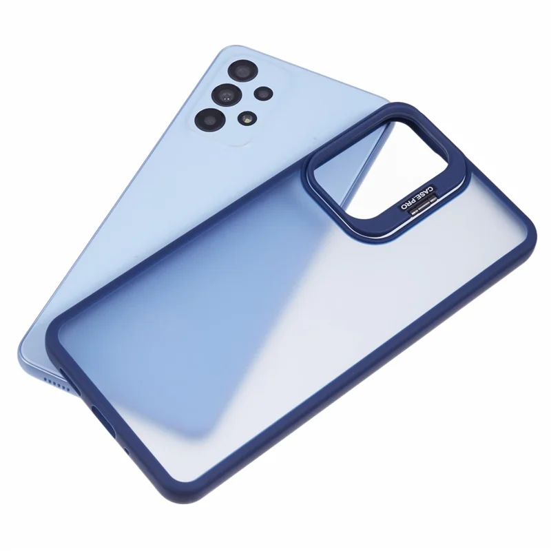 Série NKS para Samsung Galaxy A13 4G / 5G Capa Skin-Friendly Touch TPU+PC Capa do telefone com suporte - Safira