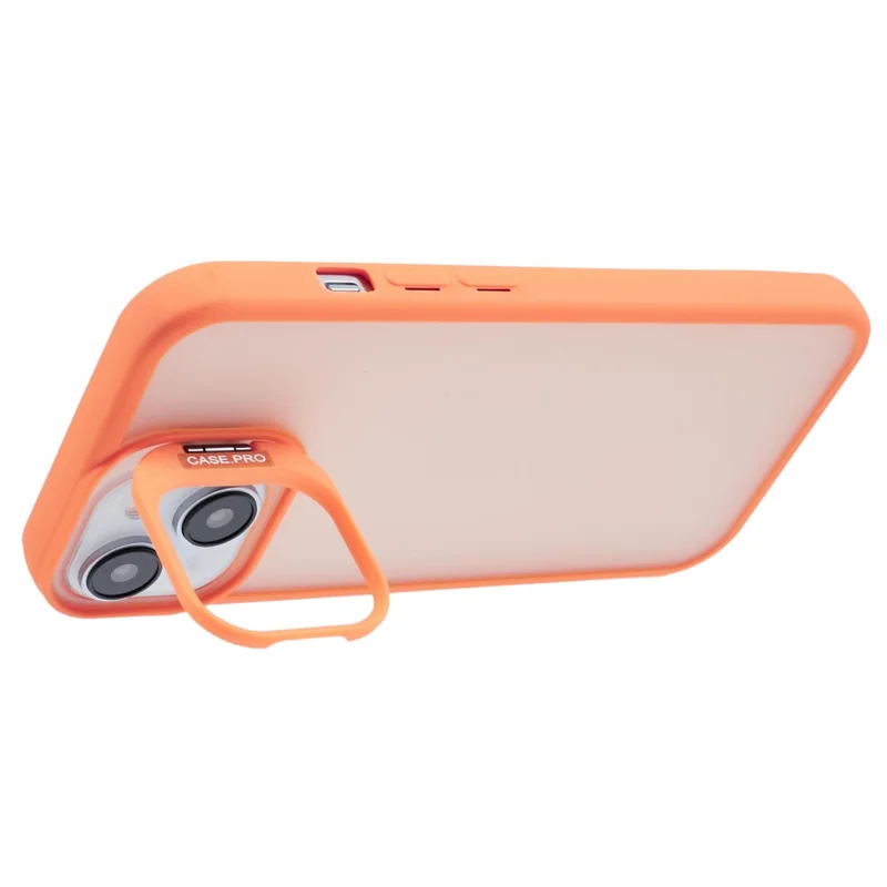 NKS Series For iPhone 15 Plus Case Anti-Drop TPU+PC Kickstand Phone Cover - Orange