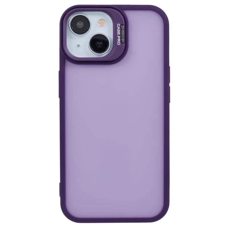 NKS Series For iPhone 15 Plus Case Anti-Drop TPU+PC Kickstand Phone Cover - Purple