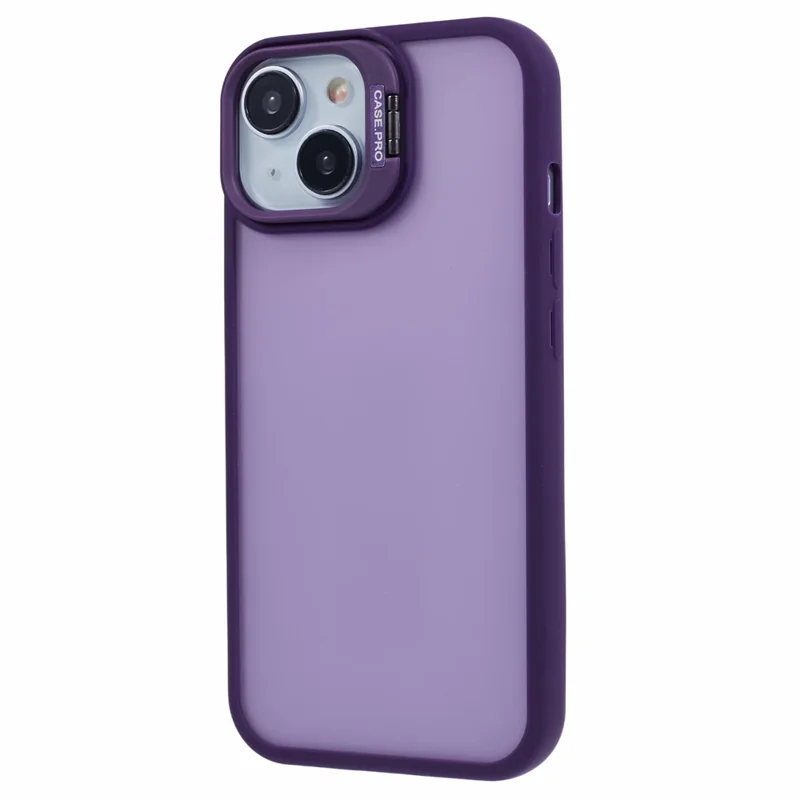 NKS Series For iPhone 15 Plus Case Anti-Drop TPU+PC Kickstand Phone Cover - Purple