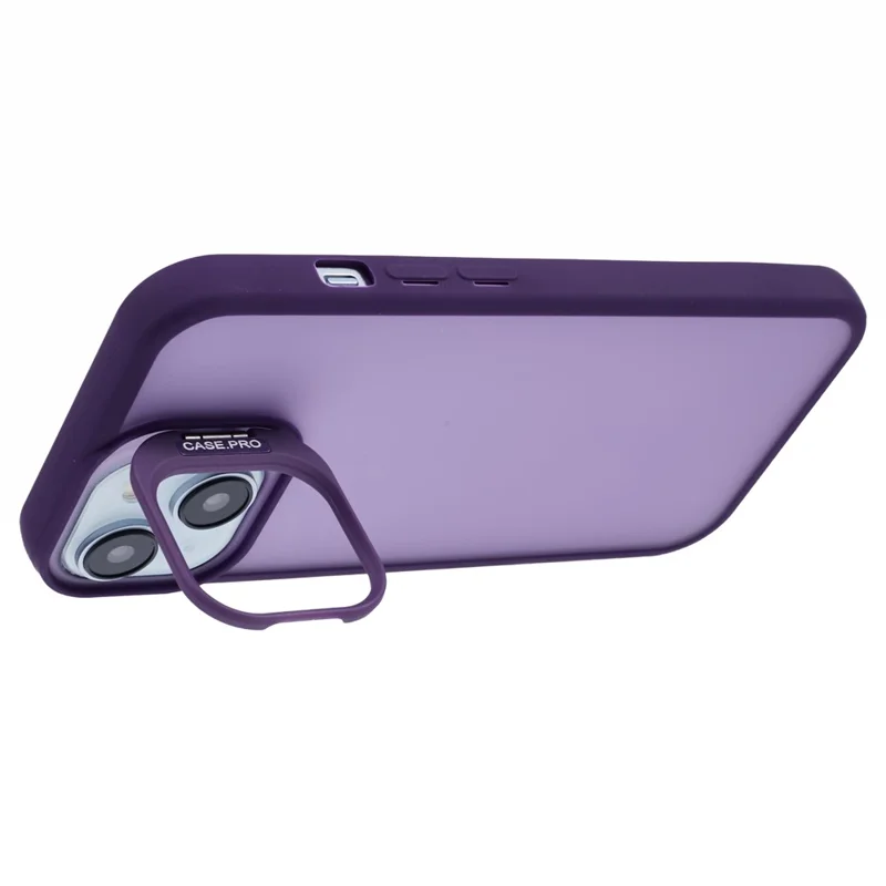 NKS Series For iPhone 15 Plus Case Anti-Drop TPU+PC Kickstand Phone Cover - Purple