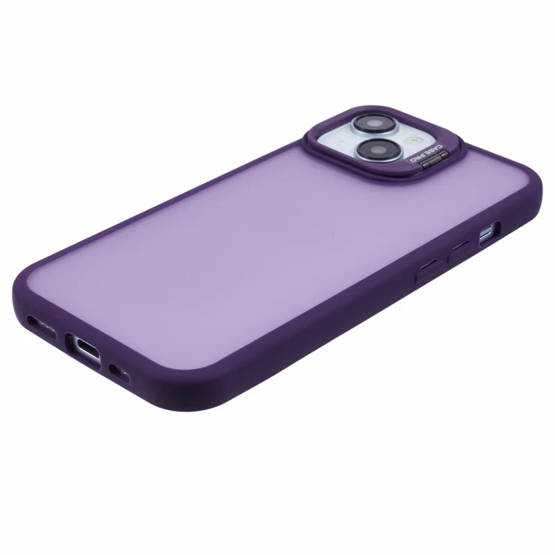 NKS Series For iPhone 15 Plus Case Anti-Drop TPU+PC Kickstand Phone Cover - Purple