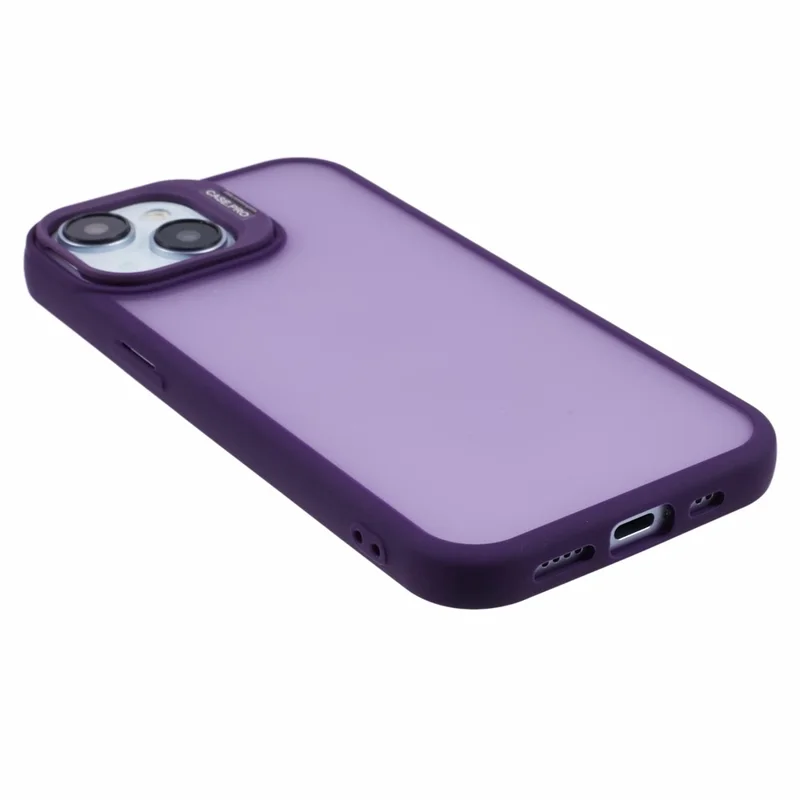 NKS Series For iPhone 15 Plus Case Anti-Drop TPU+PC Kickstand Phone Cover - Purple