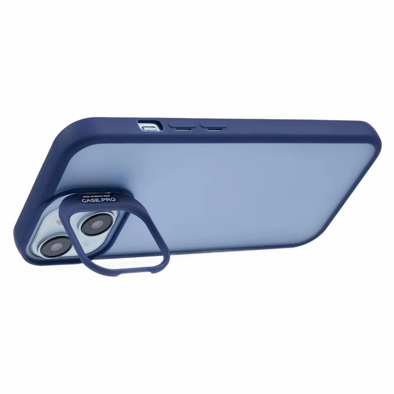 NKS Series For iPhone 15 Plus Case Anti-Drop TPU+PC Kickstand Phone Cover - Sapphire