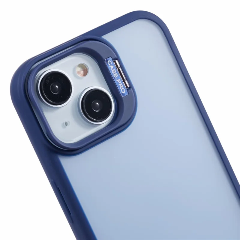 NKS Series For iPhone 15 Plus Case Anti-Drop TPU+PC Kickstand Phone Cover - Sapphire