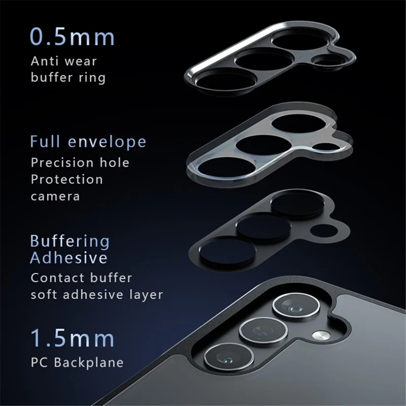 For Samsung Galaxy F15 5G Case Anti-drop TPU+PC Clear Phone Cover