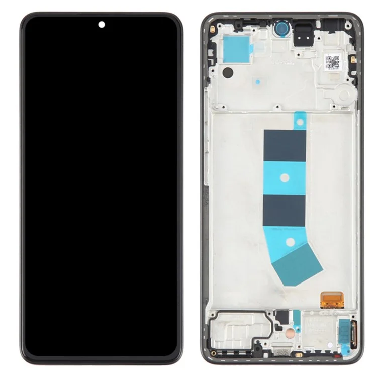 For Xiaomi Redmi Note 13 4G OEM Grade S AMOLED Screen and Digitizer Assembly + Frame (Without Logo) - Black