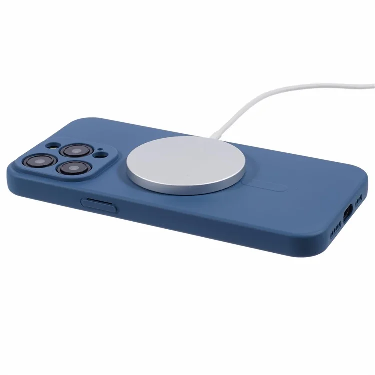 Funda Magnética Compatible con MagSafe para iPhone 15 Pro TPU Phone Cover - Zafiro