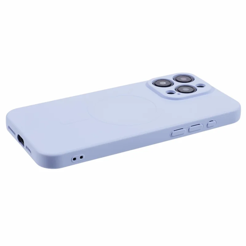 For iPhone 15 Pro Max Case Anti-Scratch TPU Phone Cover Compatible with MagSafe - Light Purple