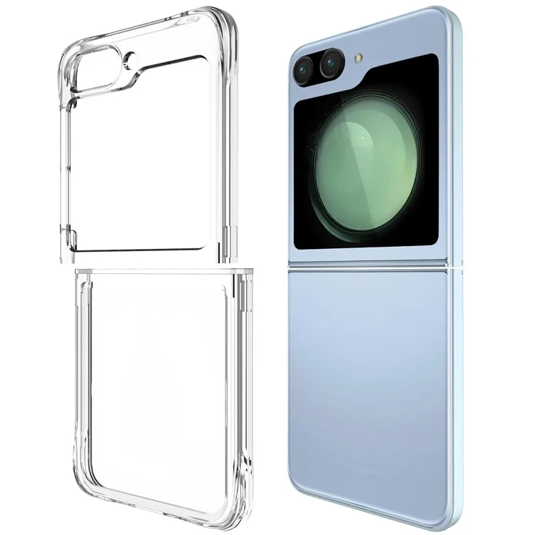 Für Samsung Galaxy Z Flip6 5G Clear Case Anti-Drop PC + TPU Handyhülle