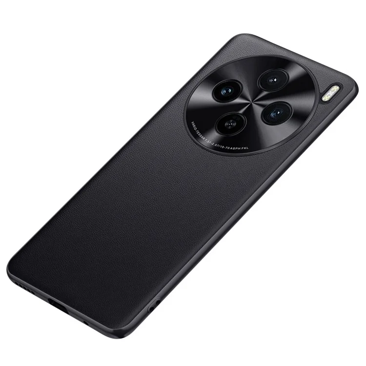 Für vivo X100s 5G Case Drop-Resistant PU Leder+TPU Ultra-Slim Handyhülle - Schwarz