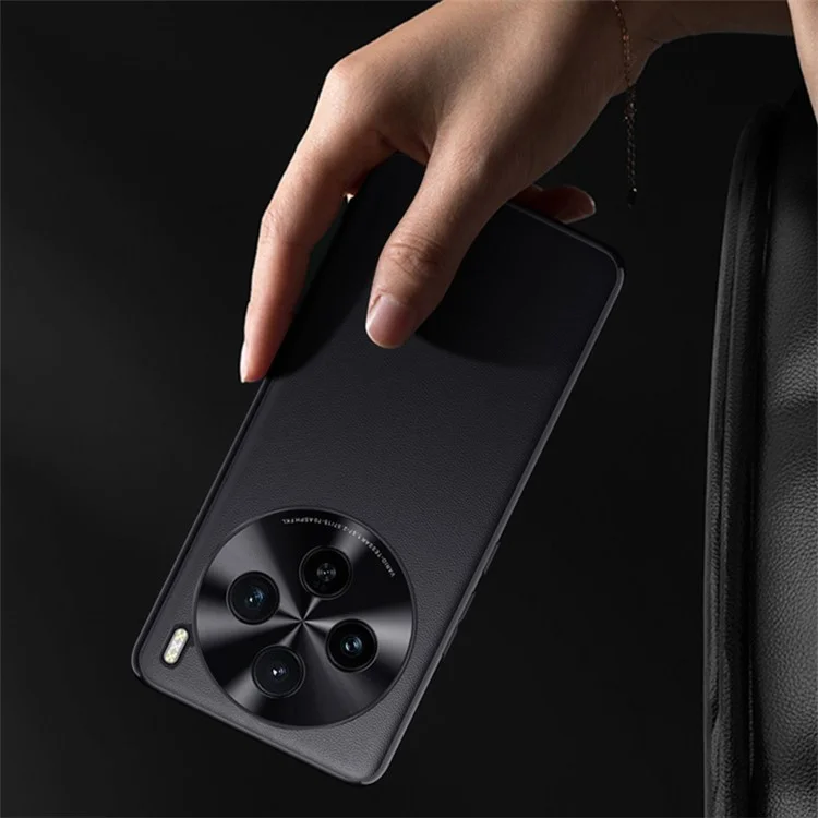 Für vivo X100s 5G Case Drop-Resistant PU Leder+TPU Ultra-Slim Handyhülle - Schwarz