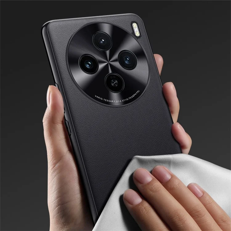 Funda de teléfono para el vivo X100 Ultra 5G, de cuero de poliuretano y TPU resistente a los arañazos - Negro