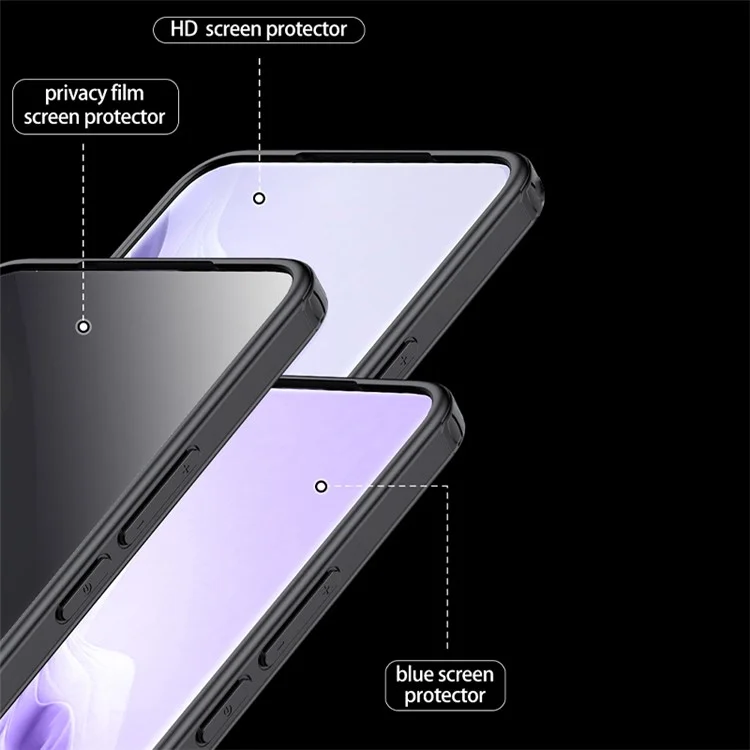Funda para Honor 200 Pro 5G de PC dura y TPU suave de dos capas - Negro