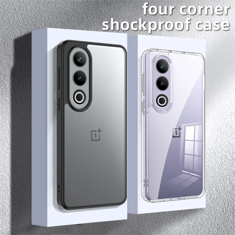 Para OnePlus Ace 3V 5G Anti-Scratch Phone Case Hybrid TPU + PC Phone Cover - Preto