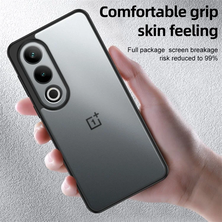 Para OnePlus Ace 3V 5G Anti-Scratch Phone Case Hybrid TPU + PC Phone Cover - Preto
