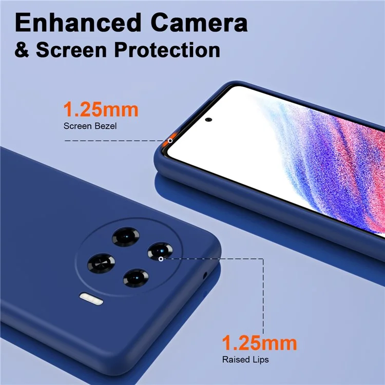 Pour TECNO Spark 20 Pro+ Étui Anti-Rayures Couverture de Téléphone TPU 2.2mm d'Épaisseur - Saphir