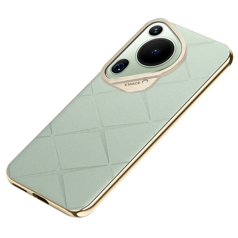 Для чехла Huawei Pura 70 Ultra Anti-Scratch Leather TPU Frame Phone Cover - Зеленый