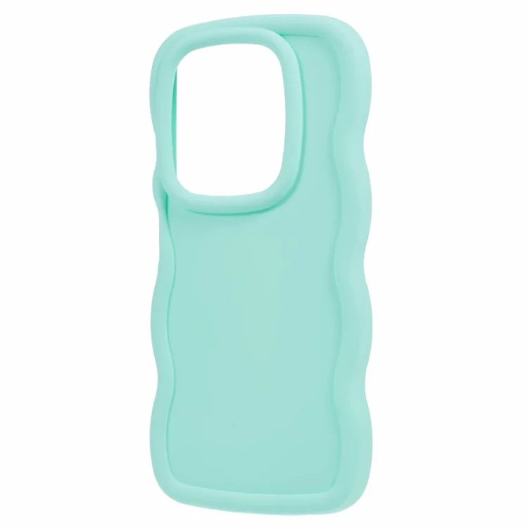 XL Series For Infinix Hot 40 / Hot 40 Pro Case Curly Wave Frame TPU Phone Cover - Light Green