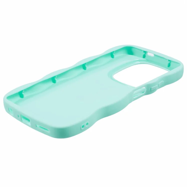 XL Series For Infinix Hot 40 / Hot 40 Pro Case Curly Wave Frame TPU Phone Cover - Light Green