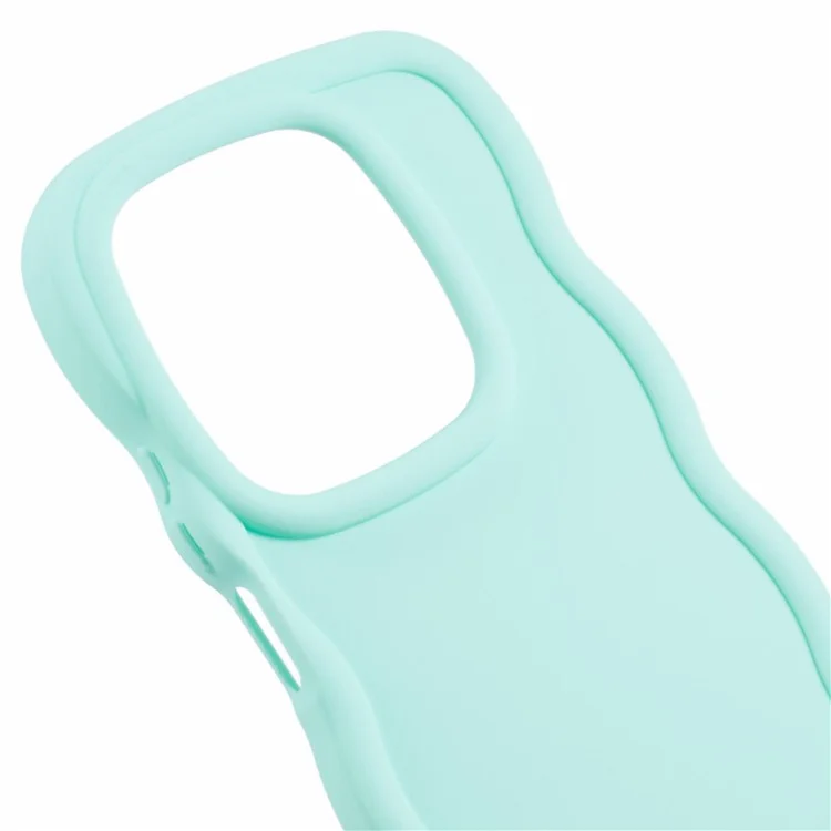 XL Series For Infinix Hot 40 / Hot 40 Pro Case Curly Wave Frame TPU Phone Cover - Light Green