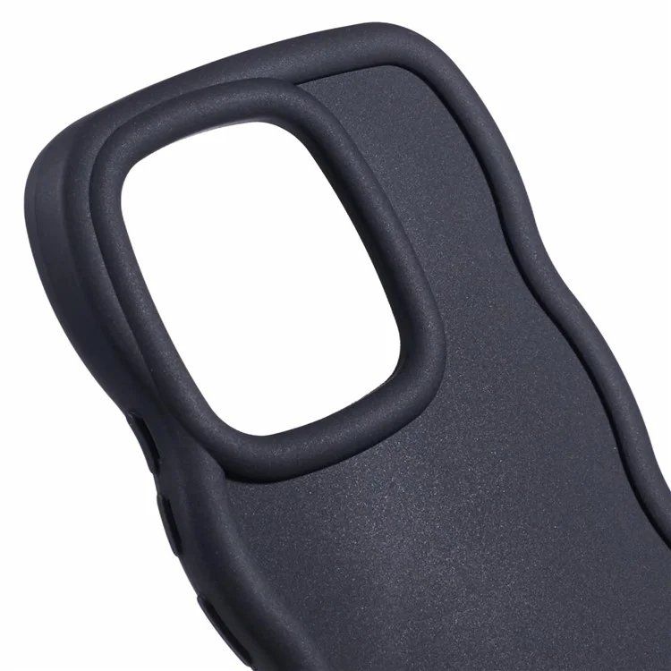 XL Series For Xiaomi Redmi Note 13 4G Shockproof Case TPU Phone Cover with Wave Frame - Black
