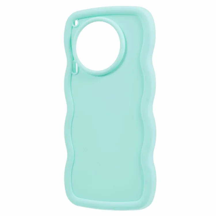 Série XL pour étui TECNO Camon 30 4G / 30 5G Cadre ondulé Housse de téléphone en TPU souple - Vert clair