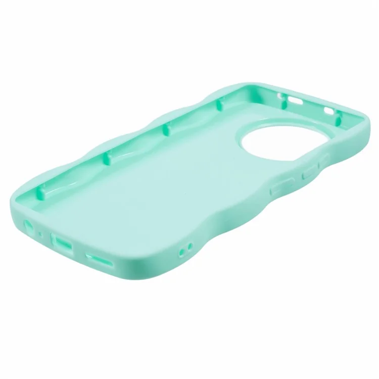 Série XL pour étui TECNO Camon 30 4G / 30 5G Cadre ondulé Housse de téléphone en TPU souple - Vert clair