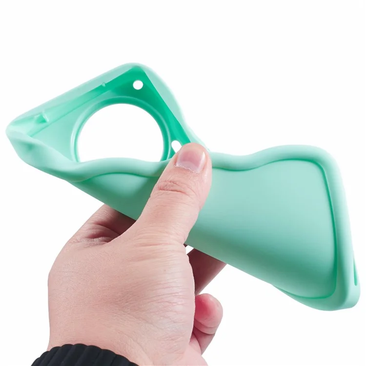 Série XL pour étui TECNO Camon 30 4G / 30 5G Cadre ondulé Housse de téléphone en TPU souple - Vert clair