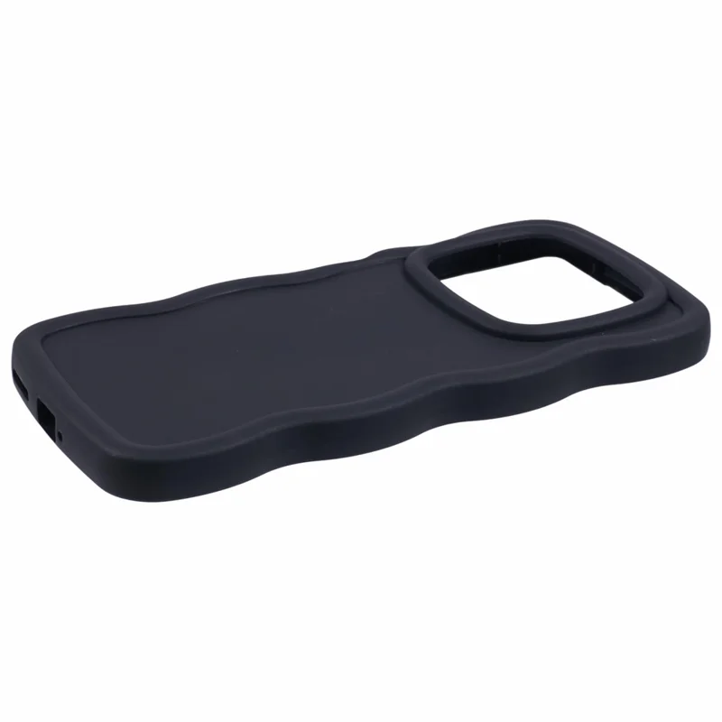XL Series For Infinix Note 40 Case Wave Frame Non-Slip Grip TPU Phone Cover - Black