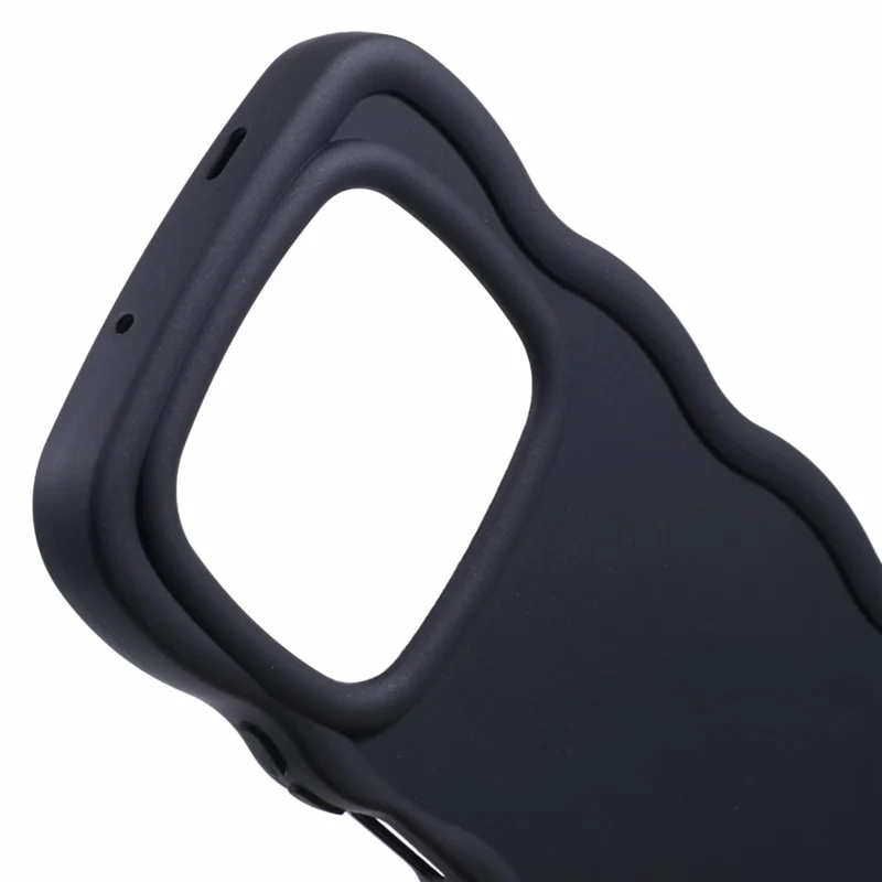 XL Series For Infinix Note 40 Case Wave Frame Non-Slip Grip TPU Phone Cover - Black