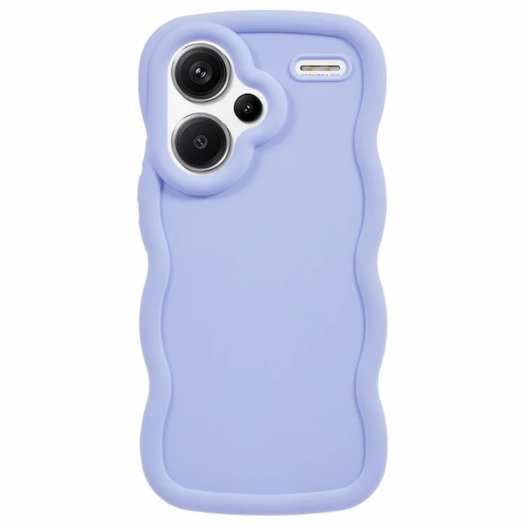 XL Series For Xiaomi Redmi Note 13 Pro+ 5G Case Wave Edge Flexible TPU Phone Back Cover - Purple