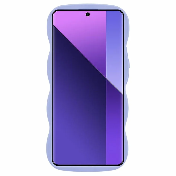 XL Series For Xiaomi Redmi Note 13 Pro+ 5G Case Wave Edge Flexible TPU Phone Back Cover - Purple