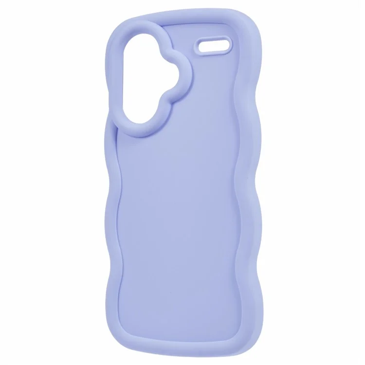 XL Series For Xiaomi Redmi Note 13 Pro+ 5G Case Wave Edge Flexible TPU Phone Back Cover - Purple