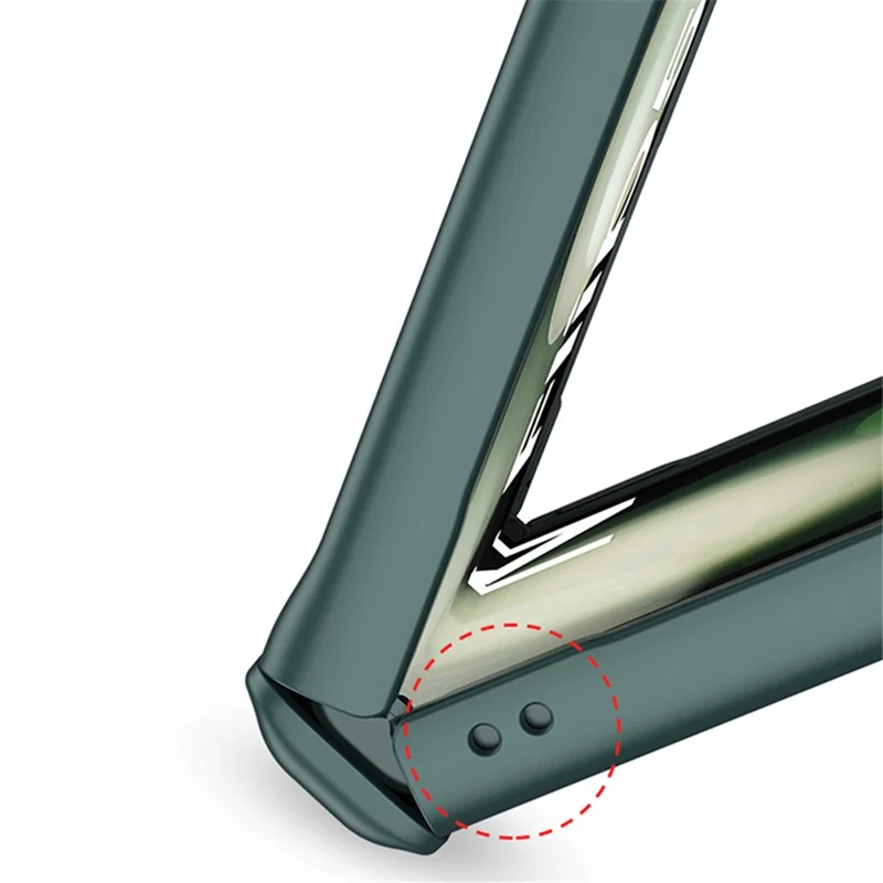 GKK Per Samsung Galaxy Z Flip6 5G Custodia Cerniera Magnetica PC Cover per Telefono con Pellicola Protettiva per Piccolo Schermo - Matcha Green