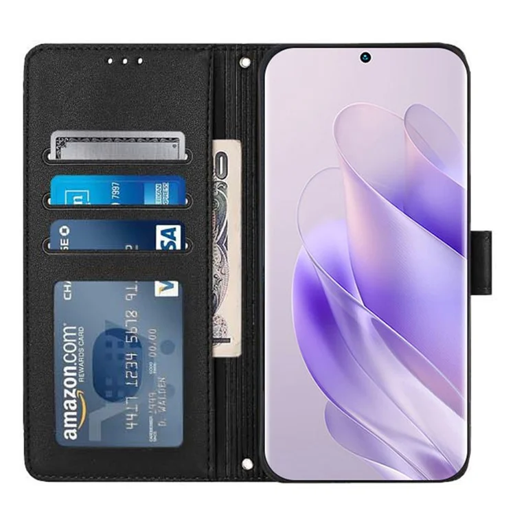 Серия YB Imprinting для TECNO Spark 20 Pro+ Чехол-кошелек с RFID-блокировкой - Черный