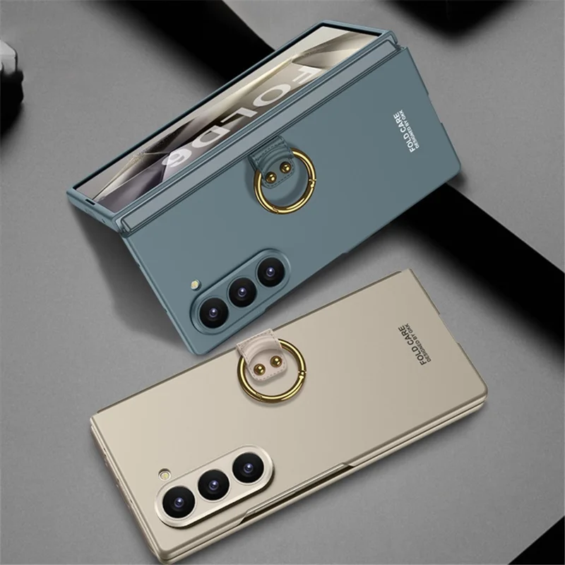 GKK For Samsung Galaxy Z Fold6 5G Case Kickstand Ultra Thin Hard PC Phone Cover - Silver