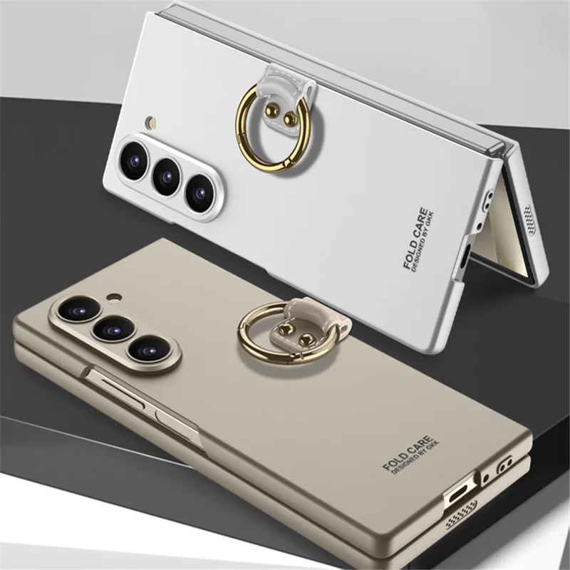 GKK For Samsung Galaxy Z Fold6 5G Case Kickstand Ultra Thin Hard PC Phone Cover - Titanium Grey
