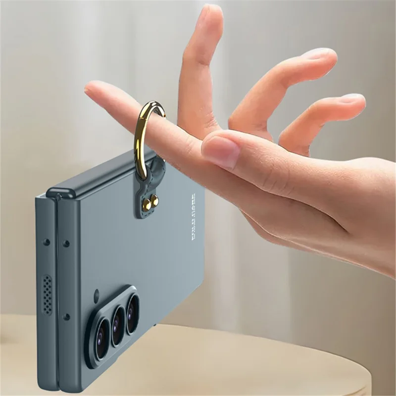 GKK For Samsung Galaxy Z Fold6 5G Case Kickstand Ultra Thin Hard PC Phone Cover - Titanium Grey