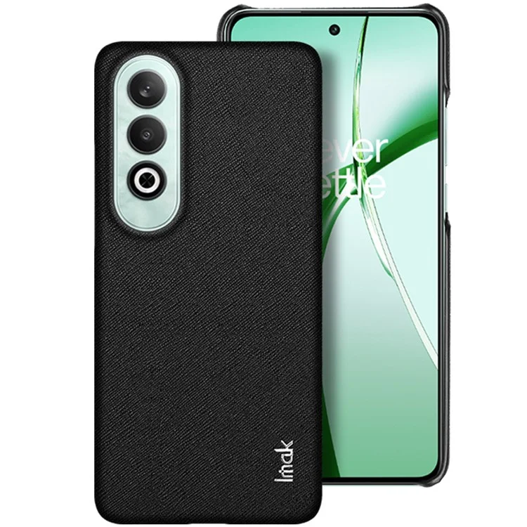 IMAK Ruiyi Series para OnePlus Nord CE4 5G / Oppo K12 Case Leather Coated PC Back Cover - Cross Texture